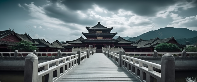 横店清明上河图拱桥亭台楼阁城楼著名景点,高清,摄影图,摄影图片,图片大全,摄影图免费下载